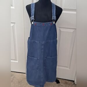 Marsh Landing Denim Overall Midi Dress